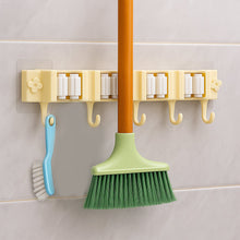 Self-Adhesive Wall-Mount Broom & Mop Holder Rack