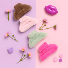 Big-Size Soft Faux Fur Hair Claw Clips (1 Pc)