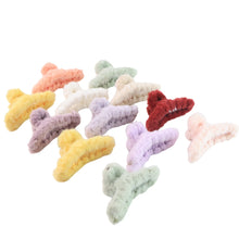 Premium Soft Fur Coated Hair Clutcher Clip Set (12 Pc)